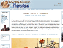 Tablet Screenshot of chocolatefountainheaven.com